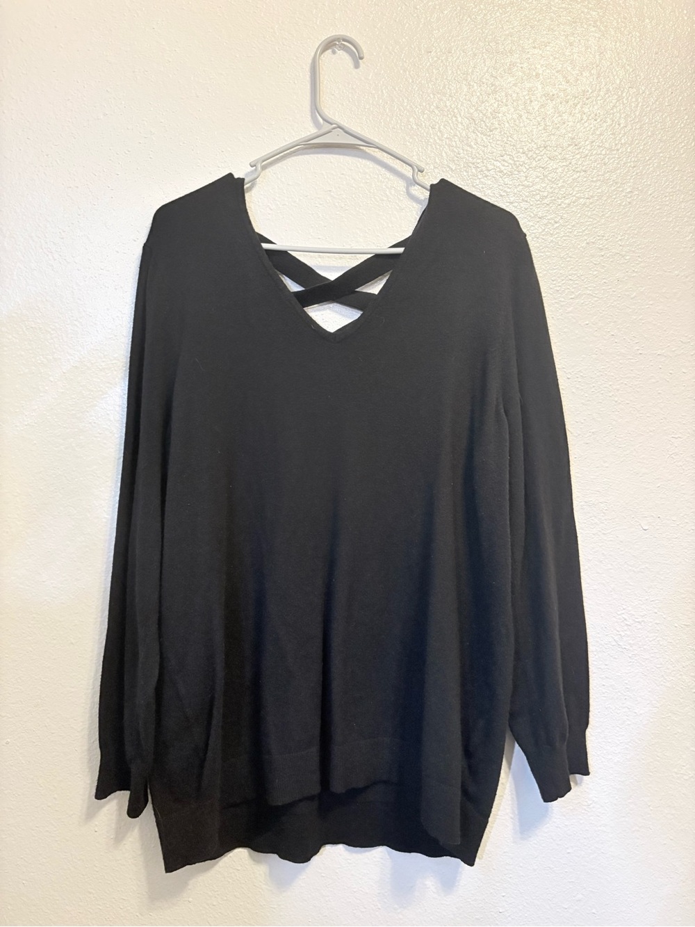 Everyday V-Neck Black Sweater for Women - Picture 5 of 6